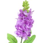 Sztuczna Gałązka Lewkonii Fioletowej - 55 cm - obrazek 3