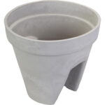 Donica na balustradę Goliat w kolorze jasnoszarym, odporna na warunki atmosferyczne - obrazek 2