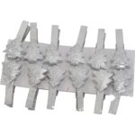 Komplet 12 choinek na klamerkach 5 cm