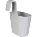 Doniczka balkonowa ochronna przed promieniowaniem UV, szara 34x27 cm - obrazek 2