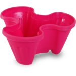 Różowa Donica Kaskadowa do Roślin Wieloletnia Odporność na Warunki Atmosferyczne - obrazek 2