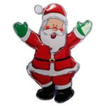 Duży Mikołaj LED do Dekoracji Zewnętrznej 120 Diod - Czerwony, Energooszczędny, Zasilanie sieciowe