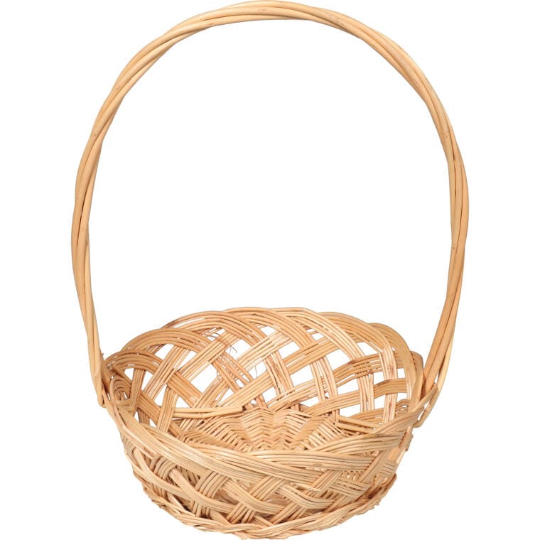 LT-6870 Wiklinowy koszyk wielkanocny do święcenia pokarmów i dekoracji, 35cm wysokość, 22cm średnica, 8.5cm głębokość - obrazek 1
