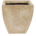 Donica Trapezowa Betonowa z Tworzywa Sztucznego, Szaro-Beżowa, Odporna na Warunki Atmosferyczne - obrazek 2
