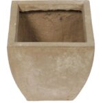 Donica Trapezowa Betonowa z Tworzywa Sztucznego, Szaro-Beżowa, Odporna na Warunki Atmosferyczne - obrazek 3