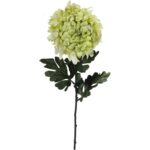 Sztuczna Chryzantema Zielona Duża 86 cm - Dekoracja Kompozycyjna o Wysokiej Jakości