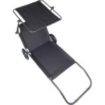 Leżak Mobilny z Daszkiem i Regulowanym Oparciem Komfort - obrazek 2