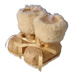 Ozdoba bożonarodzeniowa zawieszka welurowa BUCIKI 11 cm - obrazek 2