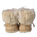 Ozdoba bożonarodzeniowa zawieszka welurowa BUCIKI 11 cm - obrazek 3