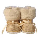 Ozdoba bożonarodzeniowa zawieszka welurowa BUCIKI 11 cm