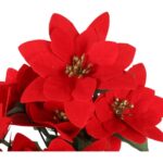 Bukiet 12 POINSECJI 42 cm KOLOR CZERWONY - obrazek 2