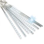 DESZCZ METEORÓW SOPLE LED LAMPKI SPADAJĄCY ŚNIEG 45CM ZIMNY BIAŁY - obrazek 2