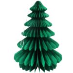 ZAWIESZKA CHOINKA PAPIEROWA ROZKŁADANA ORIGAMI DEKORACJA ŚWIĄTECZNA 3D ZIELONA - obrazek 3