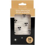 Lampki 20 LED z Czaszkami na Giętkim Druciku – Dekoracje na Baterie - obrazek 3