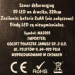 Dekoracyjne Lampki LED w Kształcie Dyni na Giętkim Druciku, Zasilane na Baterie - obrazek 2