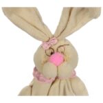 Zając pluszowy stojący na teleskopach 45cm różowy - obrazek 2