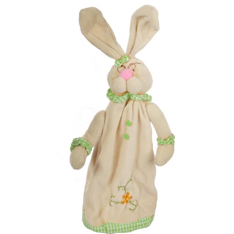 MD81006A-DZ Zając pluszowy stojący na teleskopach 45cm zielony - obrazek 1