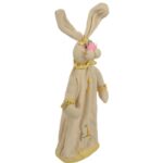 Zając pluszowy stojący na teleskopach 45cm żółty - obrazek 2