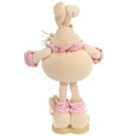 Zając stojący na teleskopach RÓŻOWY 40x24-60x24 cm - obrazek 3