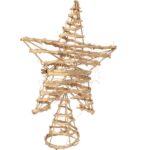 GWIAZDA RATTANOWA- CZUB NA CHOINKĘ 30 CM - obrazek 2