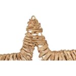 GWIAZDA Z RATTANU ZAWIESZKA ZŁOTA 20 CM - obrazek 3