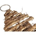 CHOINKA Z RATTANU ZAWIESZKA ZŁOTA 22 CM - obrazek 2