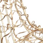 Złoty Renifer Dekoracyjny z Drutu - Świąteczna Ozdoba 30 cm - obrazek 3