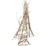 CHOINKA ZE ZŁOTYCH GAŁĄZEK Z GWIAZDĄ NA CZUBIE 56 CM - obrazek 2