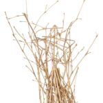 Złota Dekoracja Świąteczna - Stożkowa Choinka z Rattanu 50cm - obrazek 2