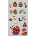 NAKLEJKI SAMOPRZYLEPNE NA OKNO JAJKA 11SZT WIELKANOC