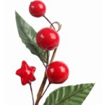 Świąteczna Dekoracja Jarzębina Pik 18 cm Zielono-Czerwona - obrazek 2