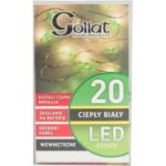 Lampki choinkowe na sznurze ZIELONE CHOINKI 20 led na baterie - obrazek 3