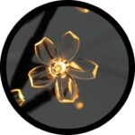 Drzewko Dekoracyjne LED 150cm z Podstawką do Przytwierdzenia do Gruntu - obrazek 2