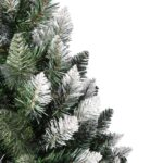 Choinka Sztuczna NADIA na Pniu 180 cm z Bielonymi Końcówkami i Imitacją Diamentu - obrazek 3