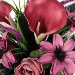 Elegancki Stroik Nagrobny różowa calla gazon - obrazek 2