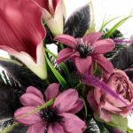 Elegancki Stroik Nagrobny różowa calla wazon - obrazek 2