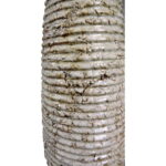 Wazon kamienny w kolorze kremowym w prążki 37x10 cm - obrazek 2