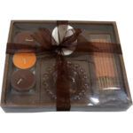 Zestaw prezentowy Miedziana Harmonia: Świeczki, Świecznik i Kadzidła