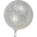 Dekoracyjne Białe Lampki LED w Bawełnianych Kulach 10 szt. - Cotton Balls, na baterie - obrazek 2