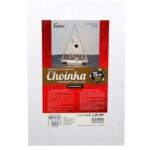 Drewniana Choinka Świąteczna z LED 41 cm - Biała Dekoracja Świetlna Zasilana Bateriami - obrazek 2