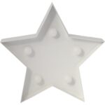 Gwiazdka 5 LED, metalowa, podświetlana, 12 cm - obrazek 2