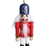 DZIADEK DO ORZECHOW FIGURKA DREWNIANA ZAWIESZKA 12,5 CM NR 3 - obrazek 2