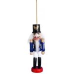 DZIADEK DO ORZECHOW FIGURKA DREWNIANA ZAWIESZKA 12,5 CM NR 4