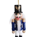 DZIADEK DO ORZECHOW FIGURKA DREWNIANA ZAWIESZKA 12,5 CM NR 4 - obrazek 2