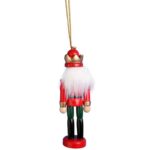 DZIADEK DO ORZECHOW FIGURKA DREWNIANA ZAWIESZKA 12,5 CM NR 5 - obrazek 3