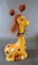 Figurka żyrafa 19x9 cm, kolor brązowy - obrazek 2