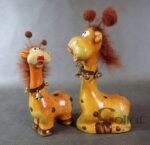 Figurka żyrafa 19x9 cm, kolor brązowy - obrazek 3