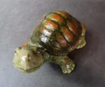 Zielony Ceramiczny Żółwik - Figurka Dekoracyjna 11x16cm - obrazek 2