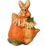 ZAJĄC CERAMICZNY FIGURKA WIELKANOCNA 15 CM