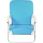 Krzesło Turystyczne Składane Plażowe Leżak Fotel BLUE - obrazek 2